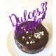 Cake topper Dulces personalizado nombre y edad
