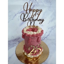 Cake topper Happy Birthday personalizado