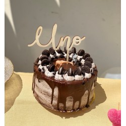 Cake topper número con letras