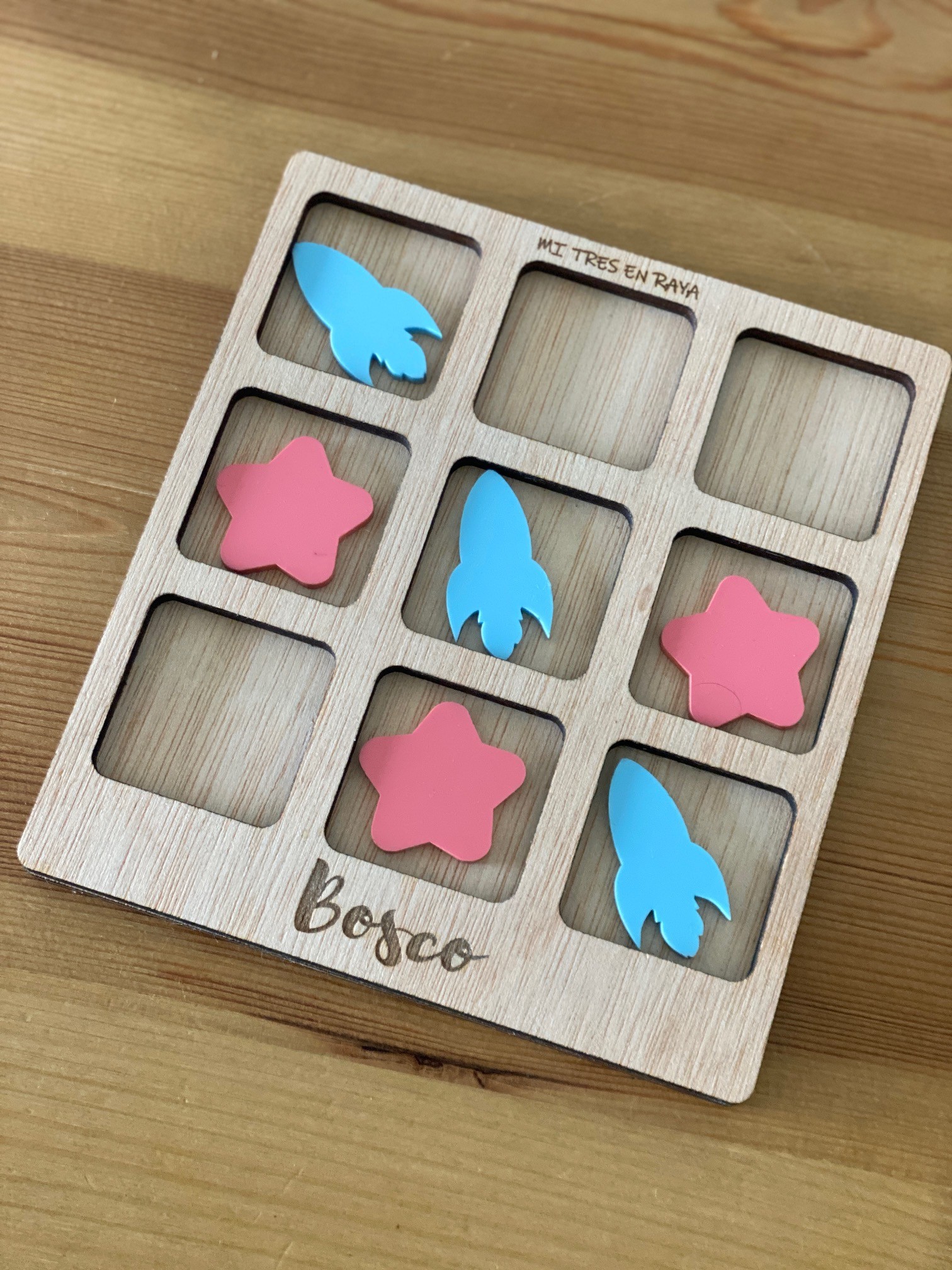 puzzle madera personalizado nombre niño bebe